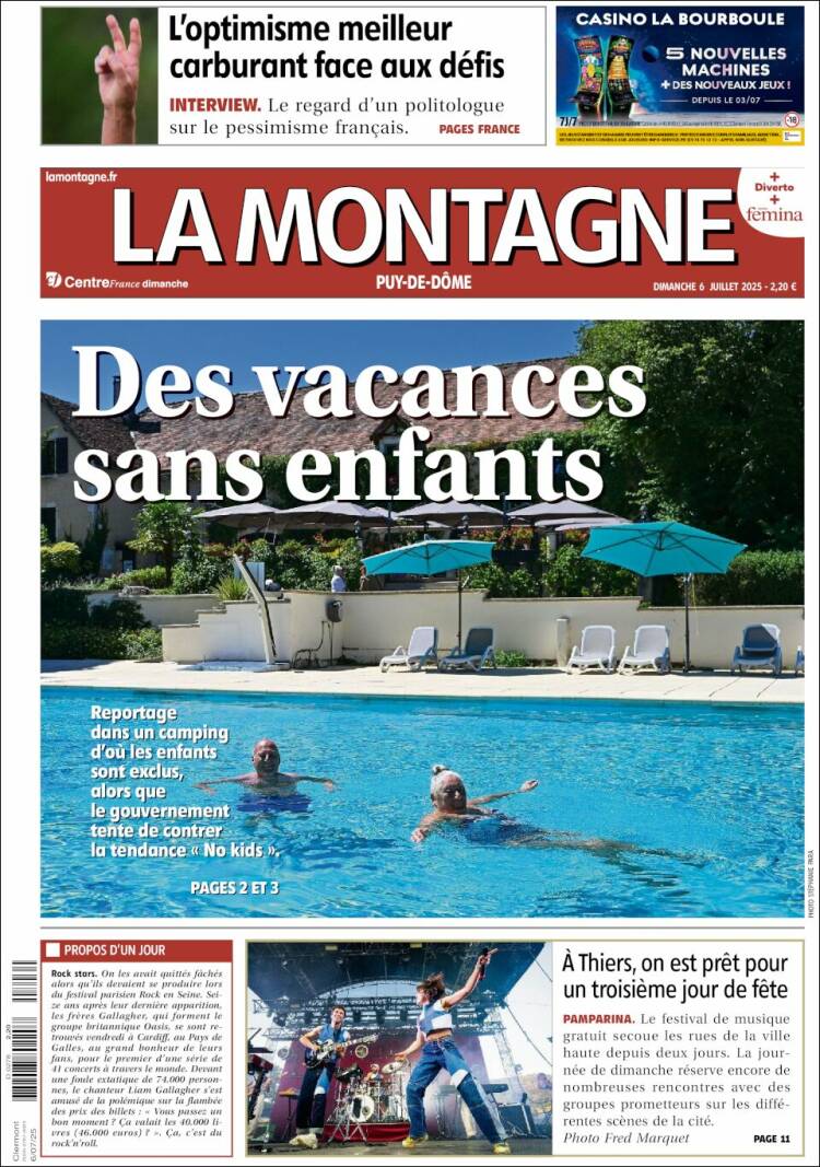 Portada de La Montagne (Francia)