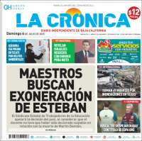 Portada de La Crónica de Baja California (Mexico)