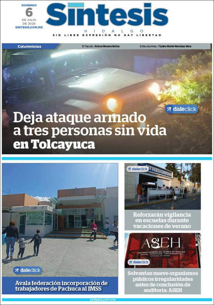Portada de Sistesis - Hidalgo (México)