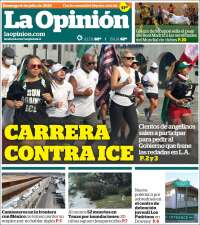 Portada de La Opinión (USA)