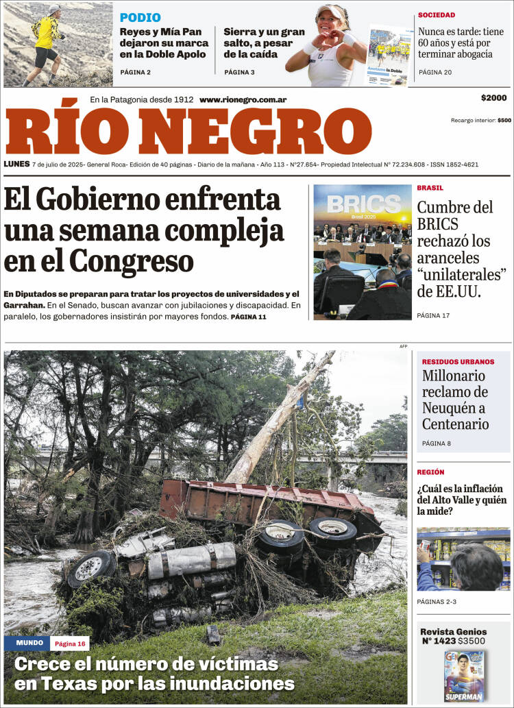Portada de Rio Negro (Argentina)