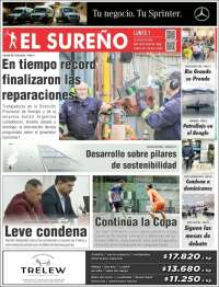 Portada de Diario El Sureño (Argentina)