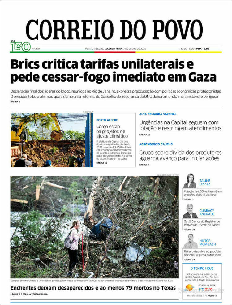 Portada de Correio Do Povo (Brasil)
