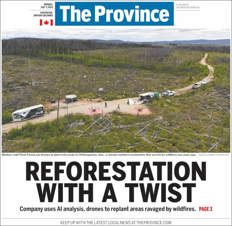Portada de The Province (Canadá)