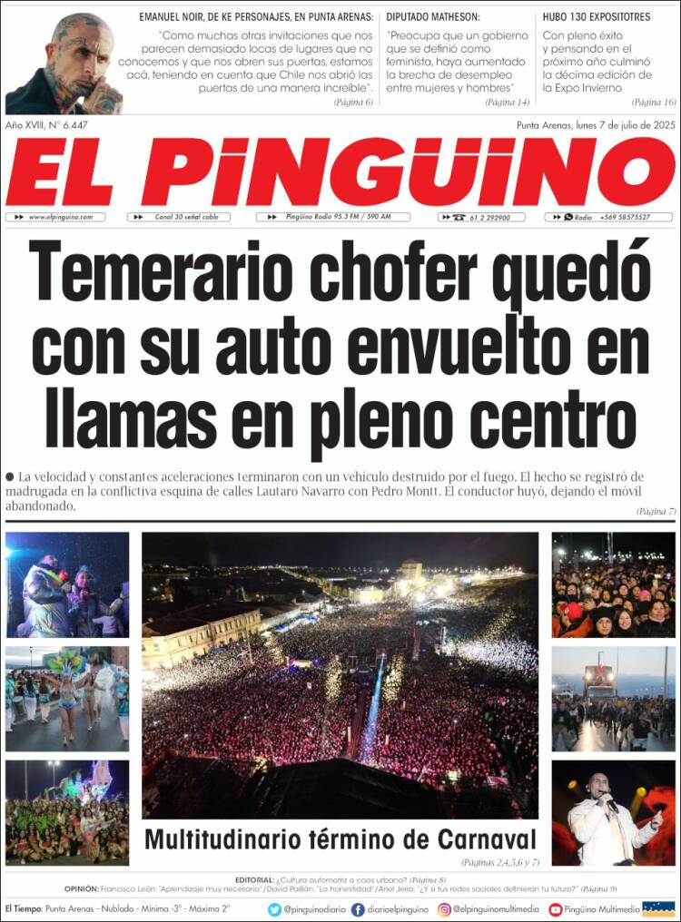 Portada de El Pingüino (Chile)