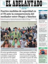 Portada de El Adelantado de Segovia (España)