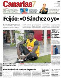 Portada de Canarias 7 (España)