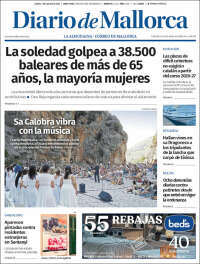 Portada de Diario de Mallorca (España)