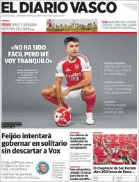 Portada de Diario Vasco (España)