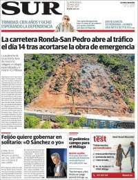 Portada de Diario el Sur (España)