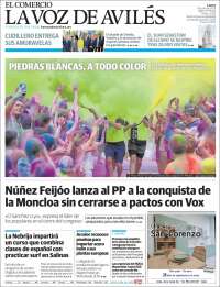 Portada de El Comercio - Avilés (España)