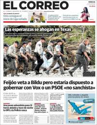 Portada de El Correo (España)
