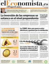 Portada de El Economista (España)