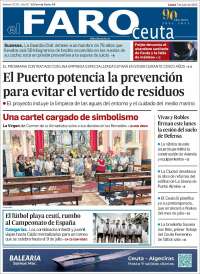 Portada de El Faro de Ceuta (España)