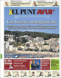 Portada de El Punt Avui - Girona (España)