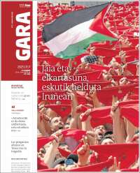 Portada de Gara (España)