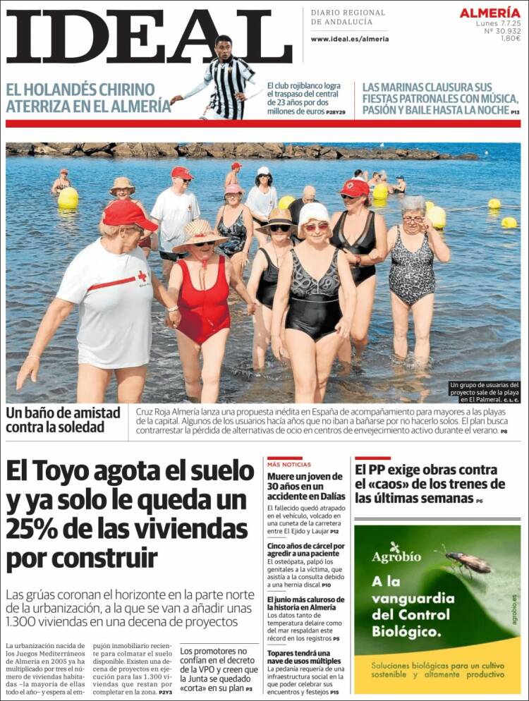 Portada de Ideal Almeria (España)