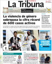 Portada de La Tribuna de Cuenca (España)
