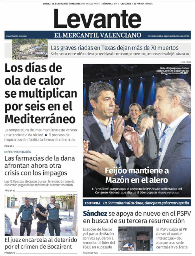 Portada de Levante (España)