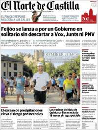 Portada de Norte de Castilla - Segovia (España)
