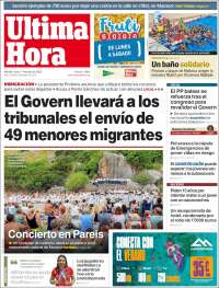 Portada de Última Hora (España)