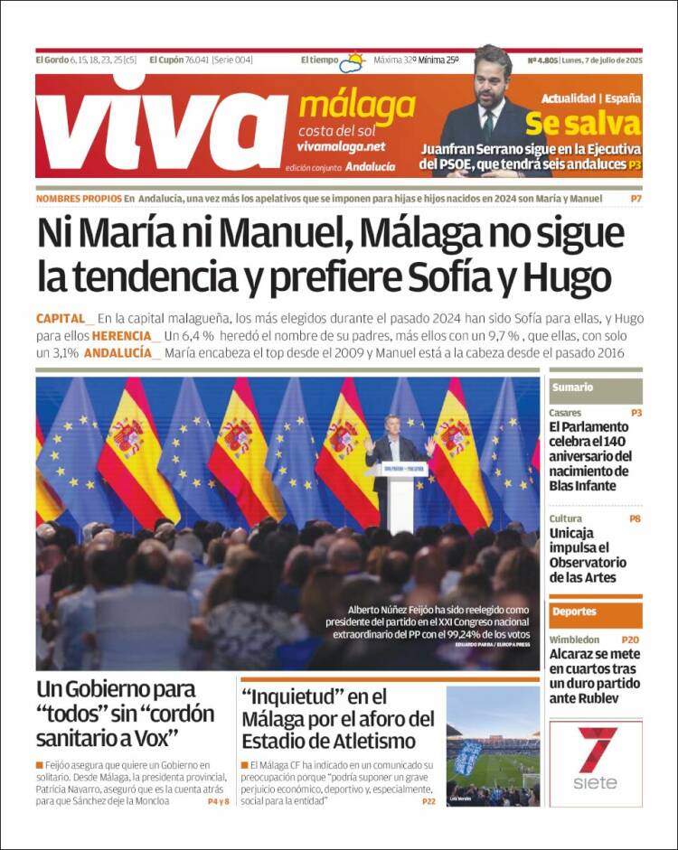 Portada de Viva Málaga (España)