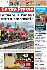 Portada de Centre Presse (Francia)