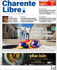 Portada de Charente Libre (Francia)