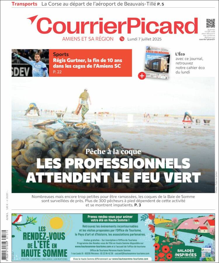 Portada de Courrier Picard (Francia)