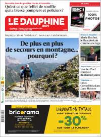 Portada de Le Dauphiné Libéré (Francia)