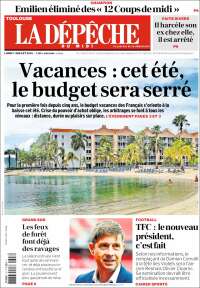 Portada de La Dépêche du Midi (Francia)