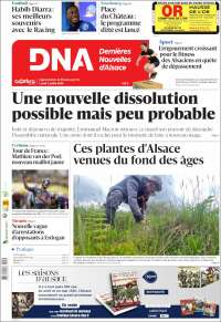 Portada de Les Dernières Nouvelles d'Alsace (Francia)