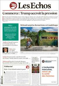Portada de Les Echos (Francia)