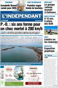 Portada de Le Indépendant (Francia)