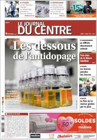 Portada de Le Journal du Centre (Francia)