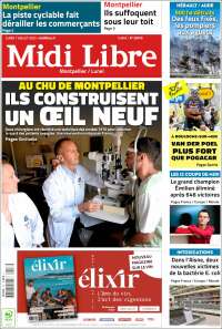 Portada de Midi Libre (Francia)