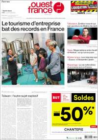 Portada de Ouest France (Francia)