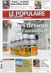 Portada de Le Populaire du Centre (Francia)