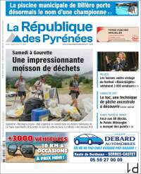 Portada de La République des Pyrénées (Francia)