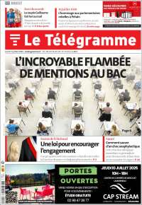 Portada de Télégramme (Francia)