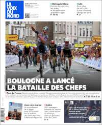 Portada de La Voix du Nord (Francia)