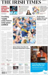 Portada de Irish Times (Irlanda)