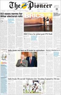 Portada de The Pioneer (India)