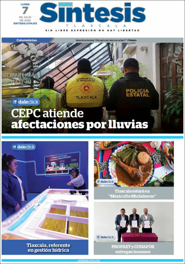 Portada de Síntesis de Tlaxcala (México)