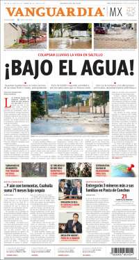 Portada de Vanguardia (México)