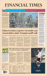 Portada de Financial Times (Reino Unido)