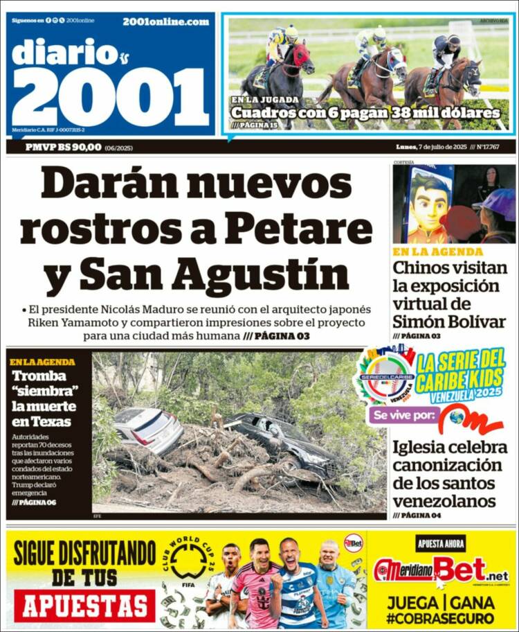 Portada de 2001 - Dosmiluno (Venezuela)