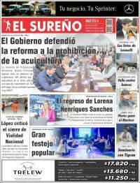 Portada de Diario El Sureño (Argentina)