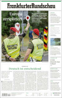 Portada de Frankfurter Rundschau (Germany)