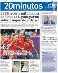 Portada de 20 Minutos - Madrid (Spain)